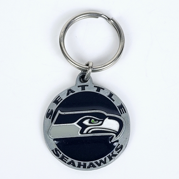 Vtg 2004~Seattle Seahawks Pewter Keychain~NFL Football~The 12s - Picture 1 of 3